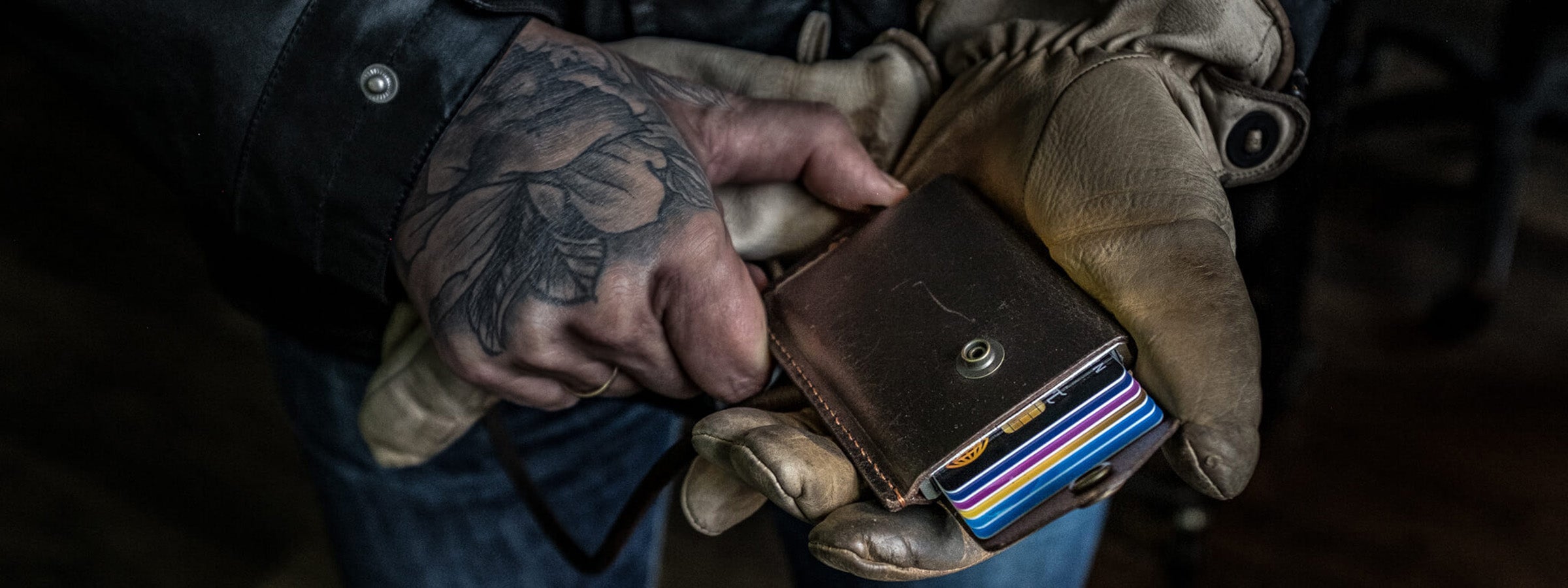 The duke and sons rider wallet