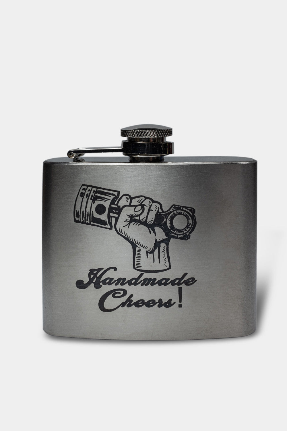 Duke and Sons Stainless steel pocket flask with laser engraved logo 3