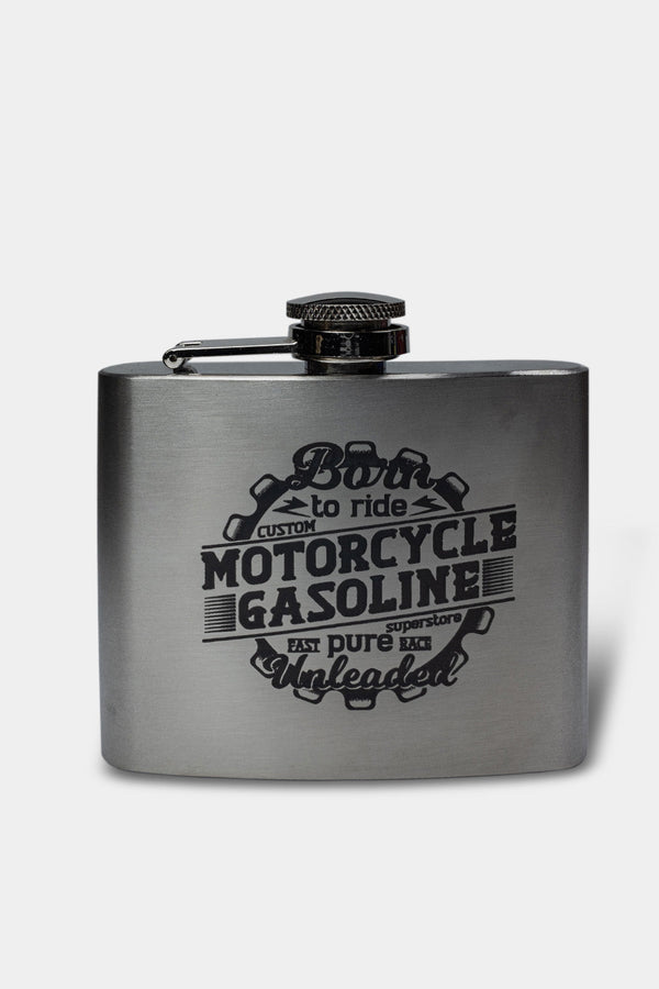 Duke and Sons Stainless steel pocket flask with laser engraved logo 2 