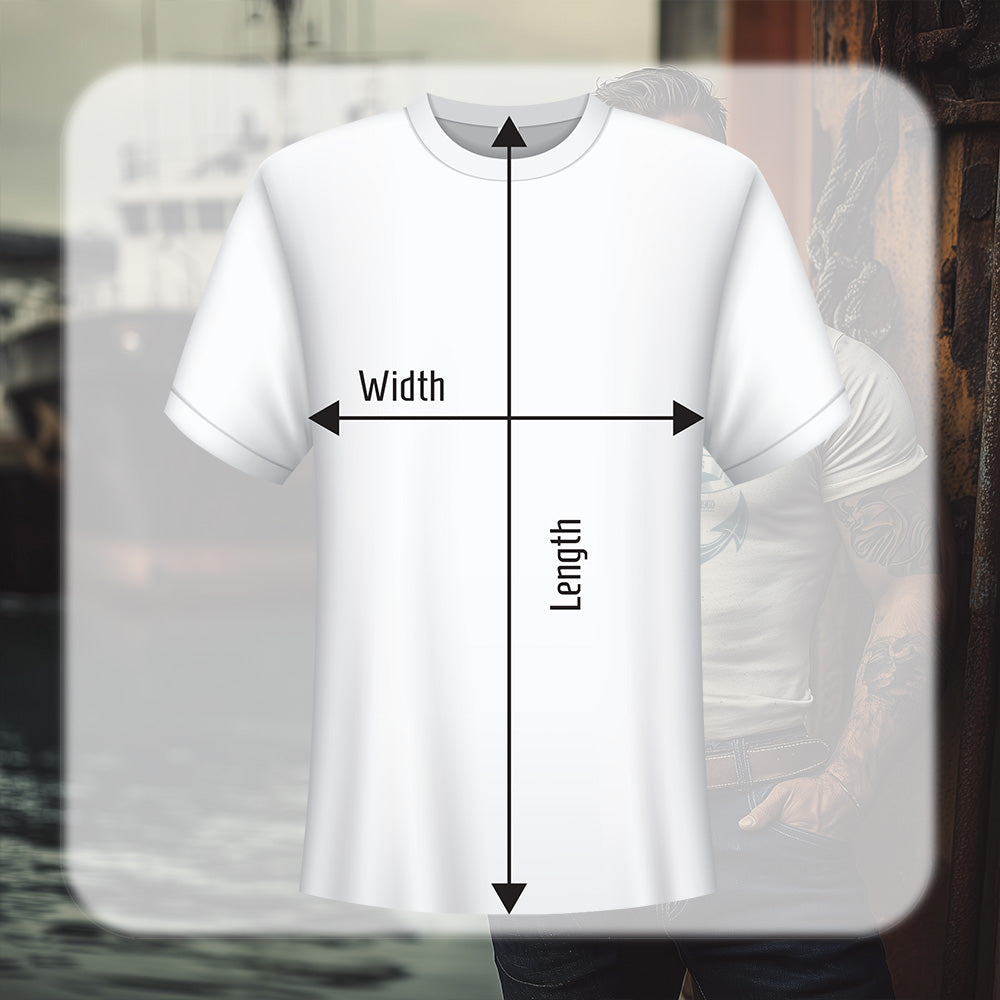 Duke and Sons Anchor T-shirt size table 2