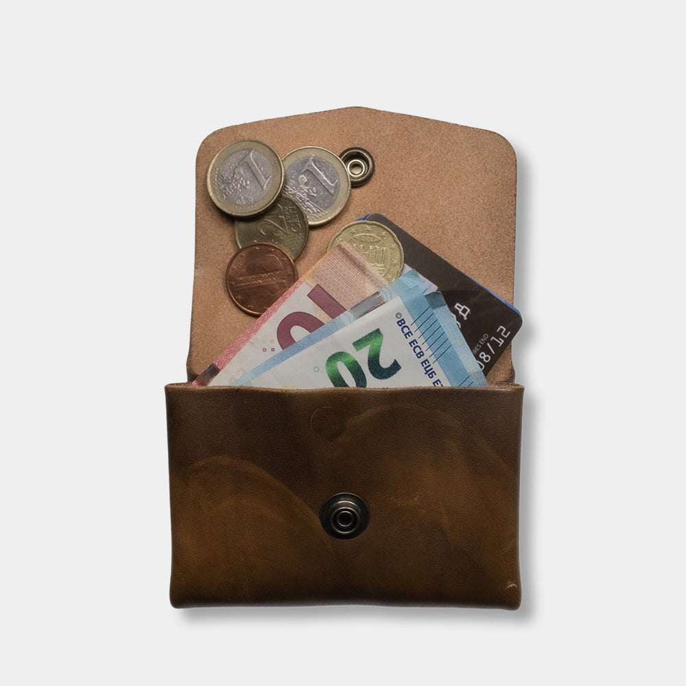 Pocket wallet Anchor, open with money and cards
