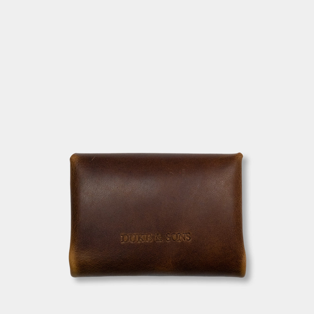 Pocket wallet, (distressed leather) - back