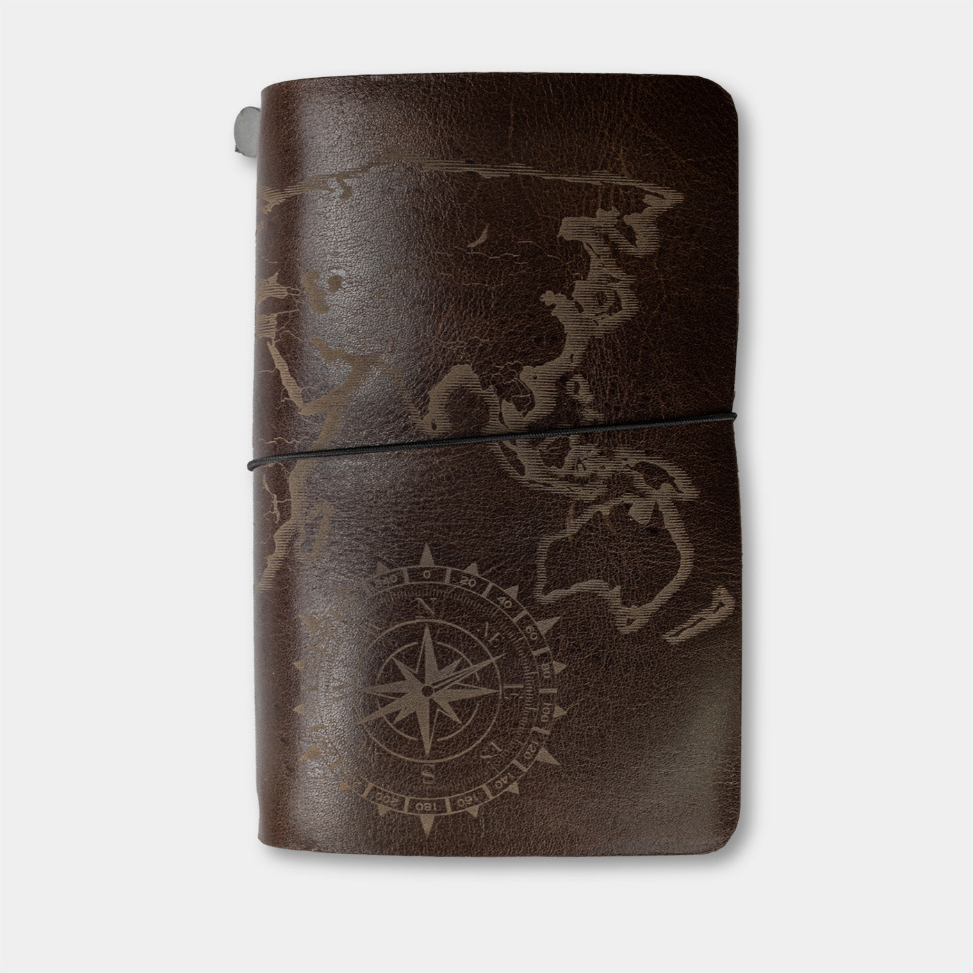 Duke and Sons letaher traveller notebook world map front
