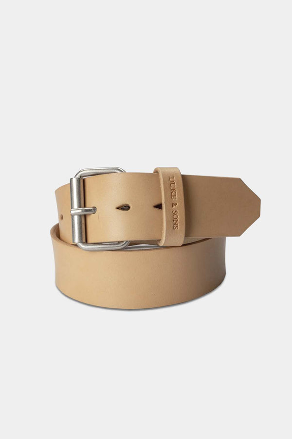 Duke and Sons 2-inch natural leather jeans belt hero