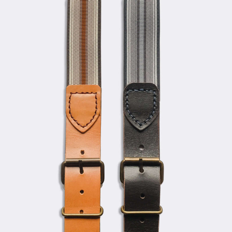 Braces, classic worker, with vintage stripe elastic.