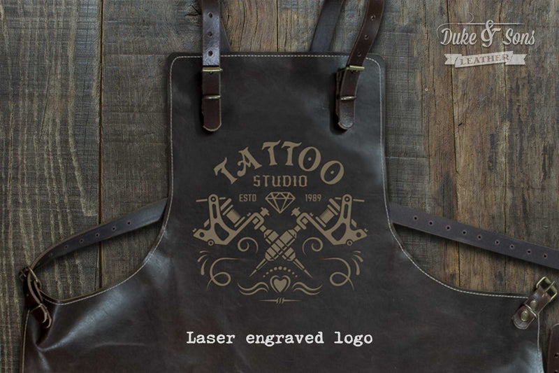 Tattoo apron, maximum movement, maximum comfort! - Duke & Sons Leather