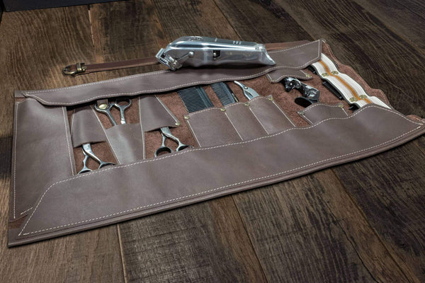 Elevate Your Craft: The Handmade Leather Barber Tool Roll