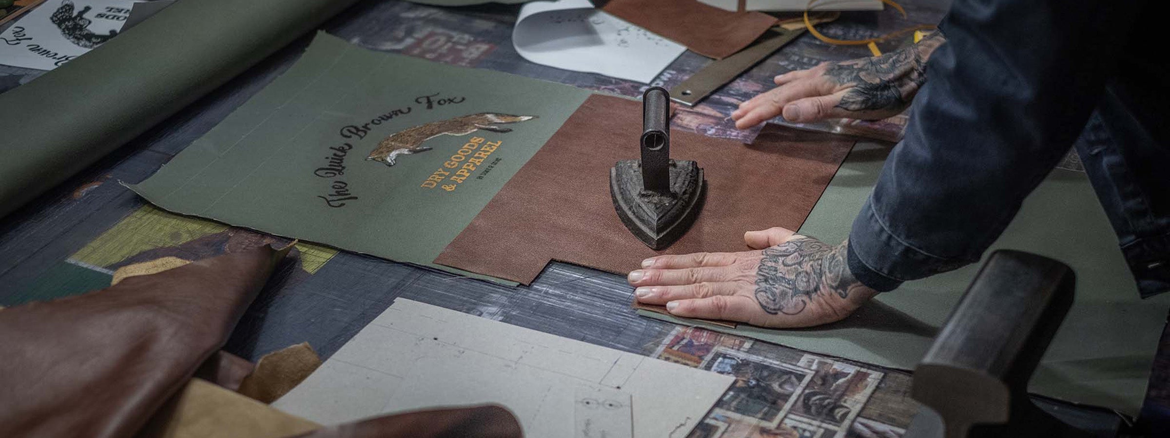 bag making at Duke and Sons Leather