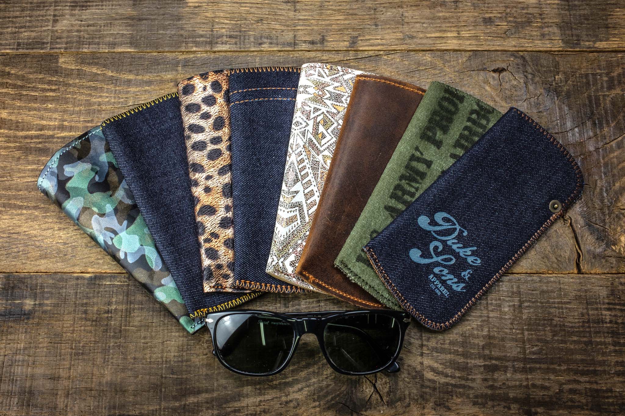 our collections of unique handmade sunglass pouches