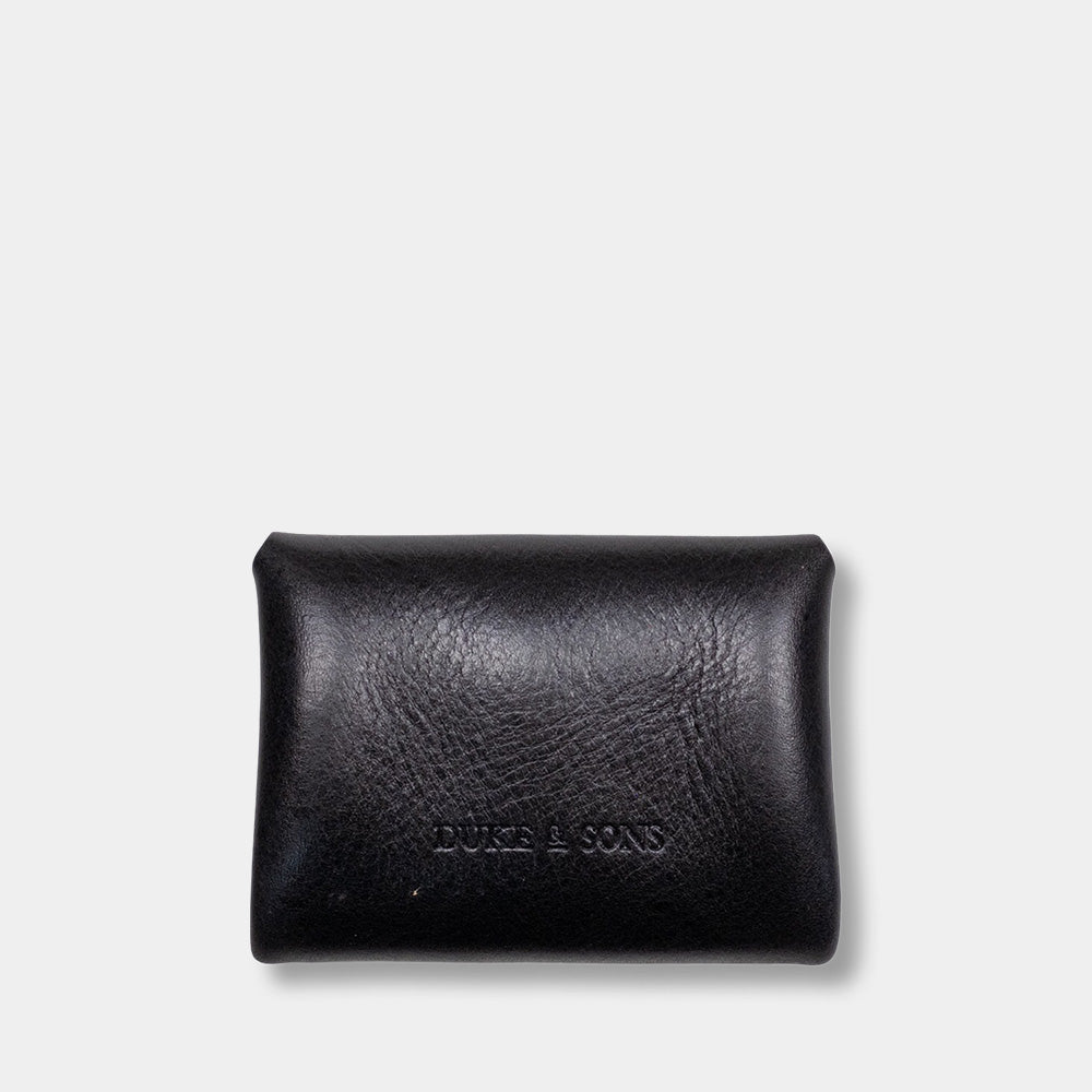 Pocket wallet with back, closed black color