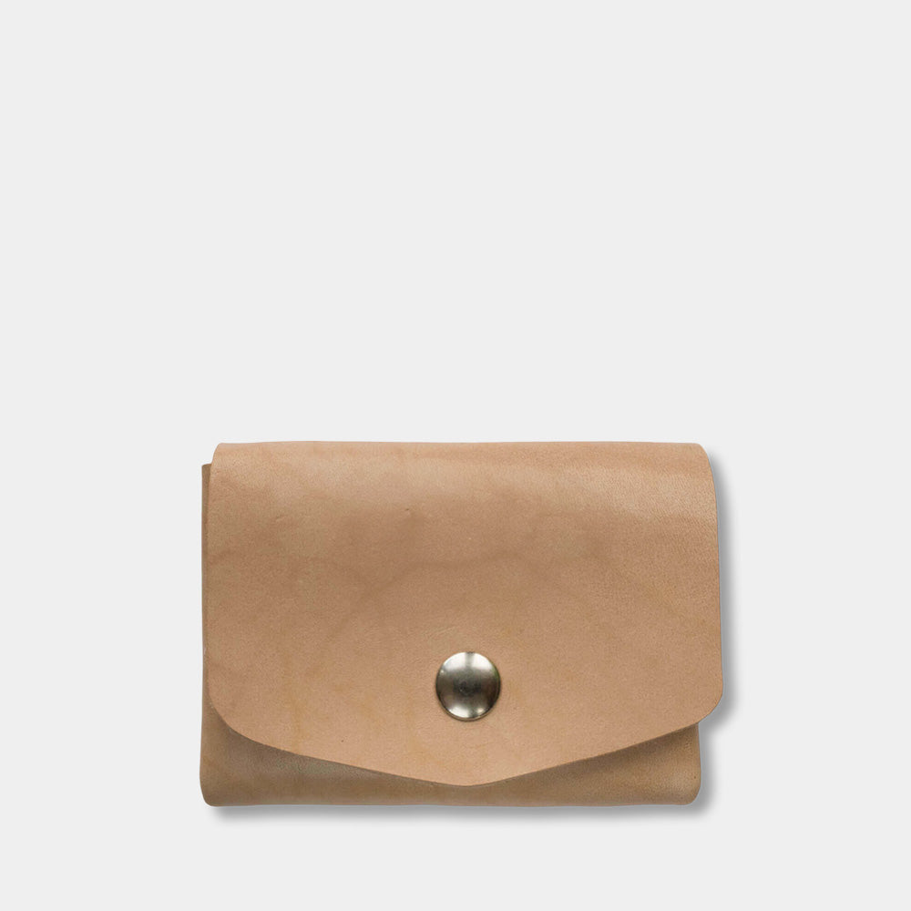 Pocket wallet, natural leather front