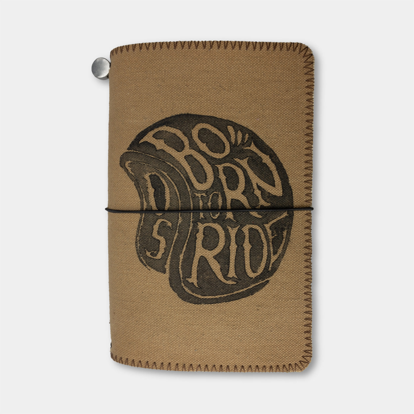 'Born to Ride' logo canvas cover front