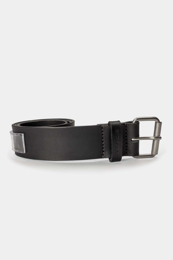 Duke and Sons 2-inch black leather jeans belt hero 2