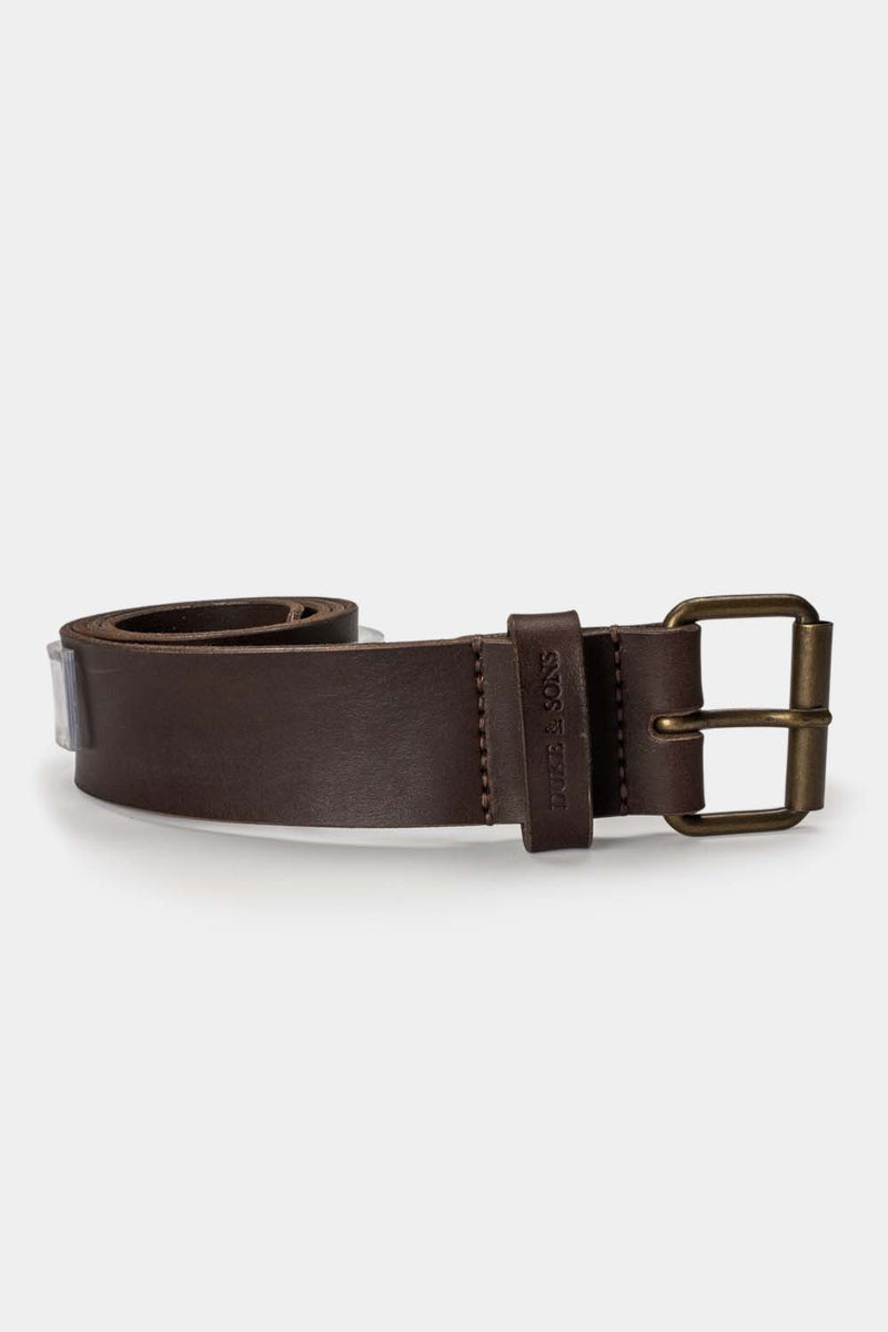 Duke and Sons 2-inch brown leather jeans belt hero 2
