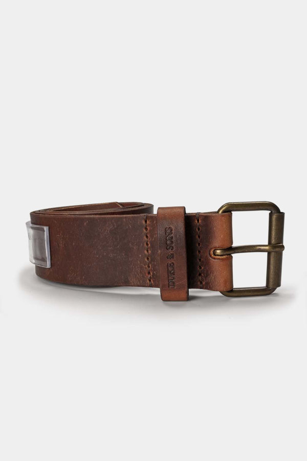 Duke and Sons 2-inch red brown leather jeans belt hero 2
