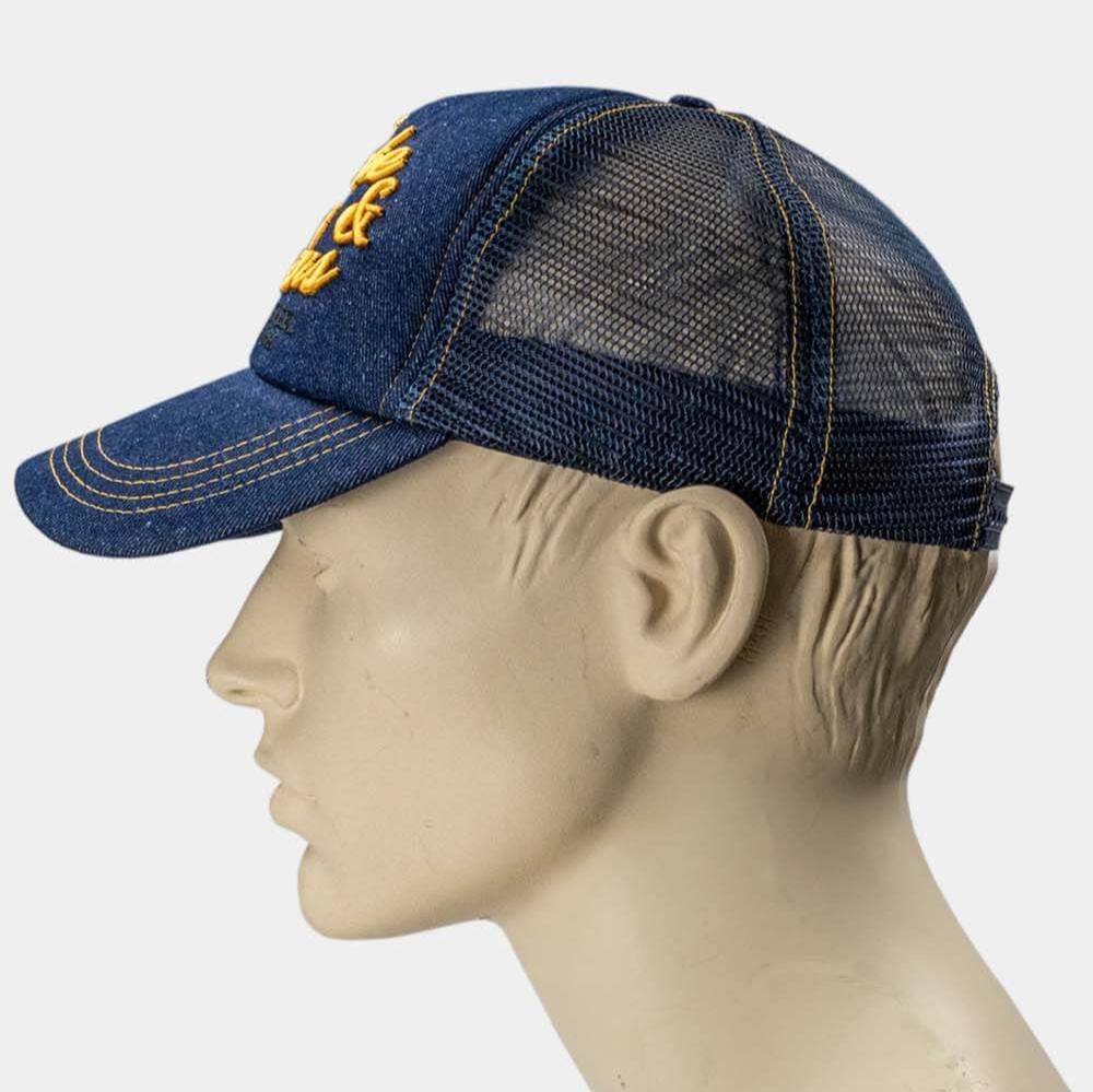 Duke and sons denim trucker cap hero wear side