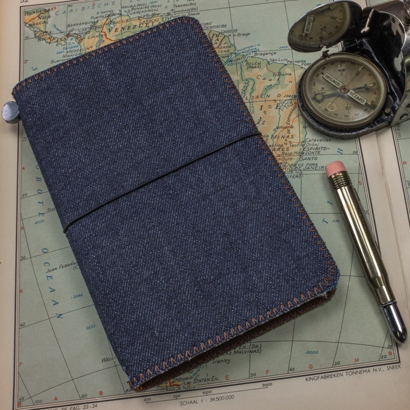 Duke and Sons denim traveler's notebook scene 2