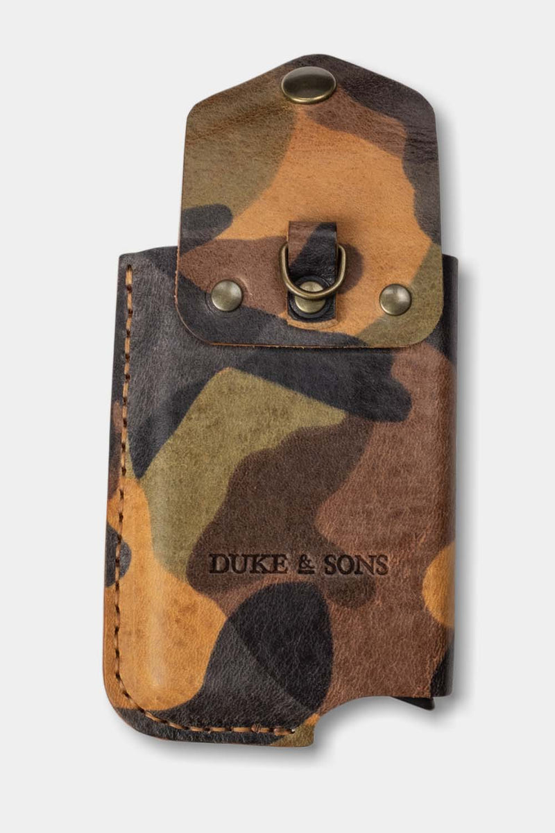 RFID, Rider wallet, 'camo' leather, RFID safe card wallet with aluminum insert.