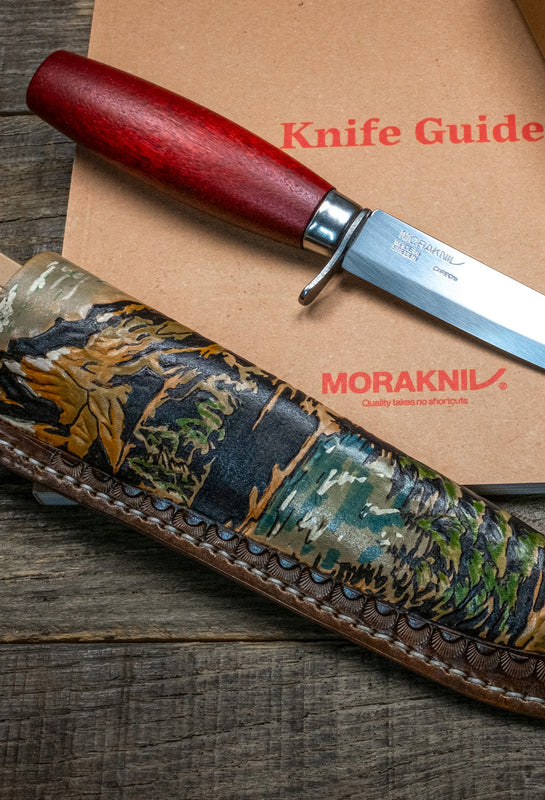 Duke and Sons Leather custom made MoraKniv knife sheet