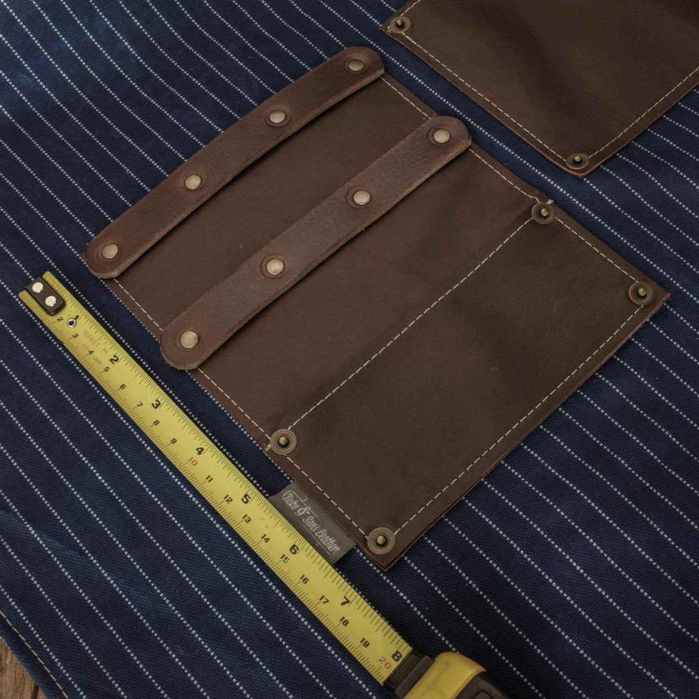 Barber apron, (Japanese wabash cotton) for the professional barber and hairdresser - Duke & Sons Leather