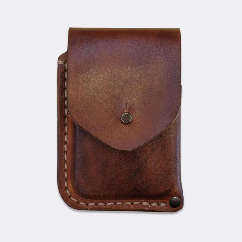 Card wallet, vegetan hand dyed leather | 10 cards - Duke & Sons Leather