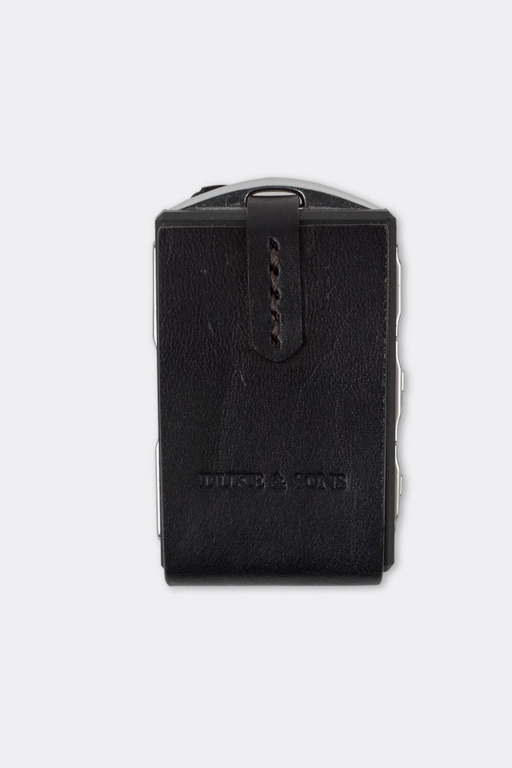 Leather Polestar key sleeve black back | Duke & Sons Leather