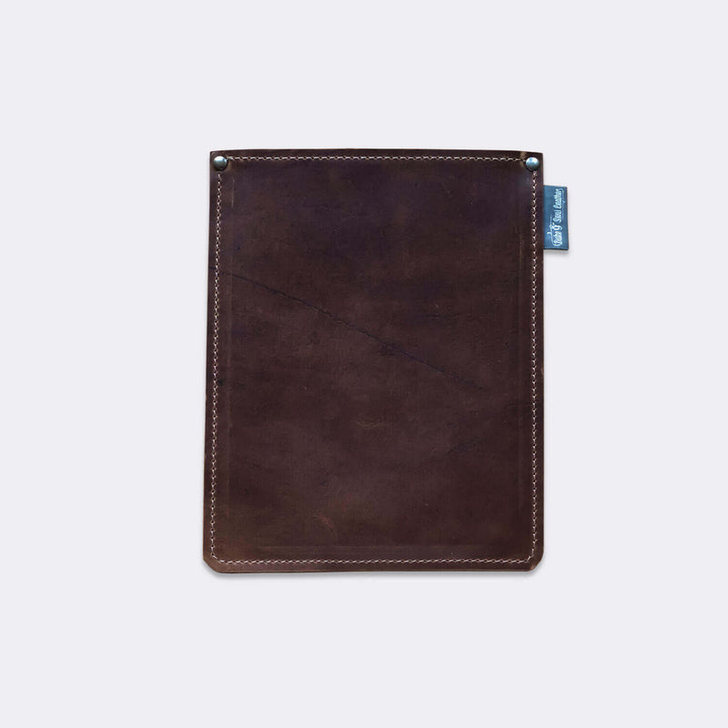 iPad Air / Mini sleeve, pull up leather with fabric lining, brown color - Duke & Sons Leather