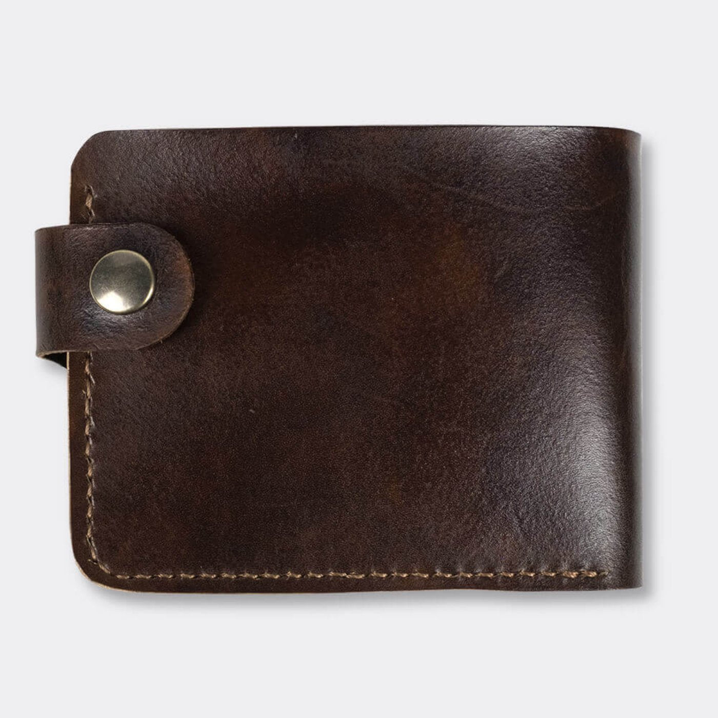 Wallet, bifold , Vegtan leather, hand embossed and inked - Duke & Sons Leather