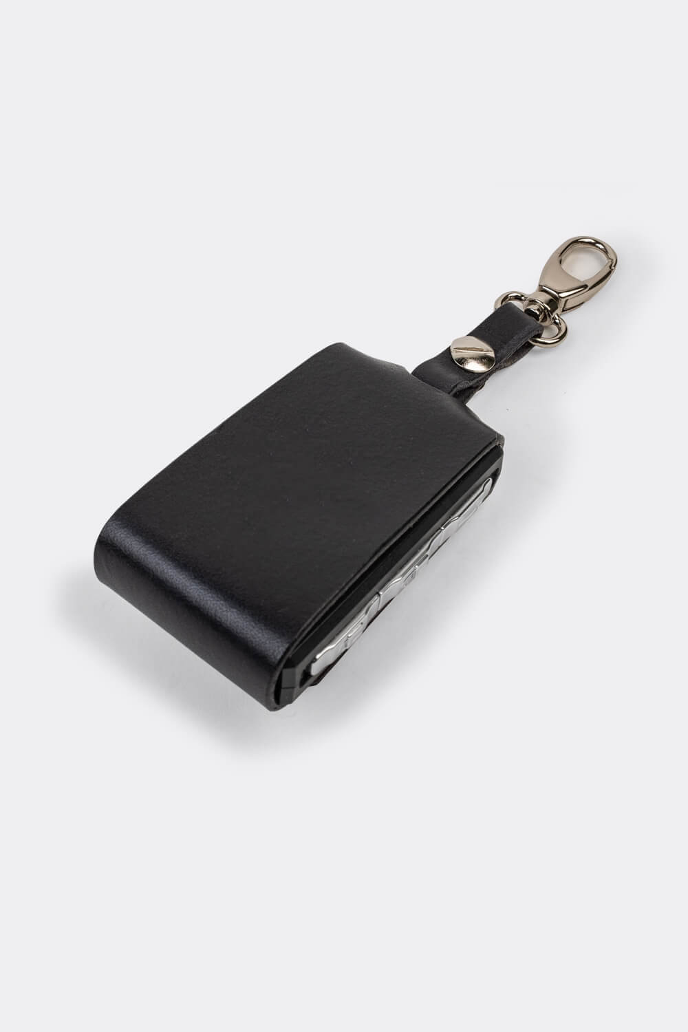 Leather Polestar key sleeve (clasp) black top | Duke & Sons Leather