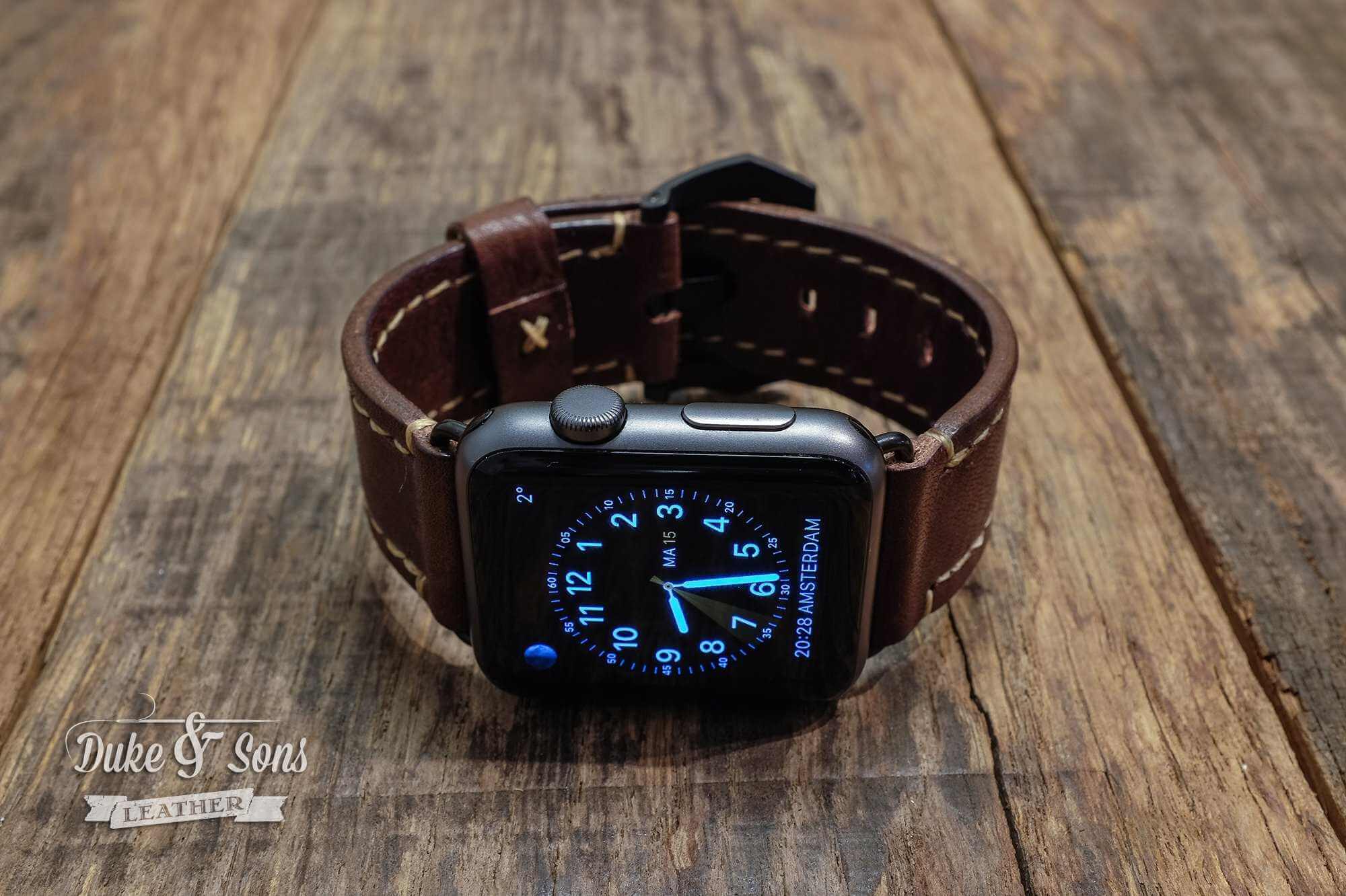 Watch strap, several models. Full grain A-grade leather, hand stitched. - Duke & Sons Leather