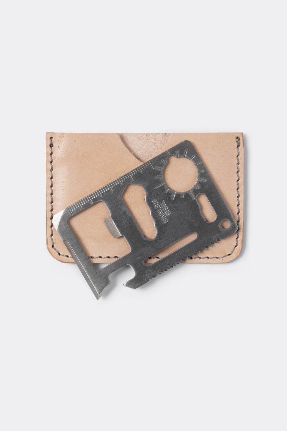 Stainless Steel credit card format multi tool