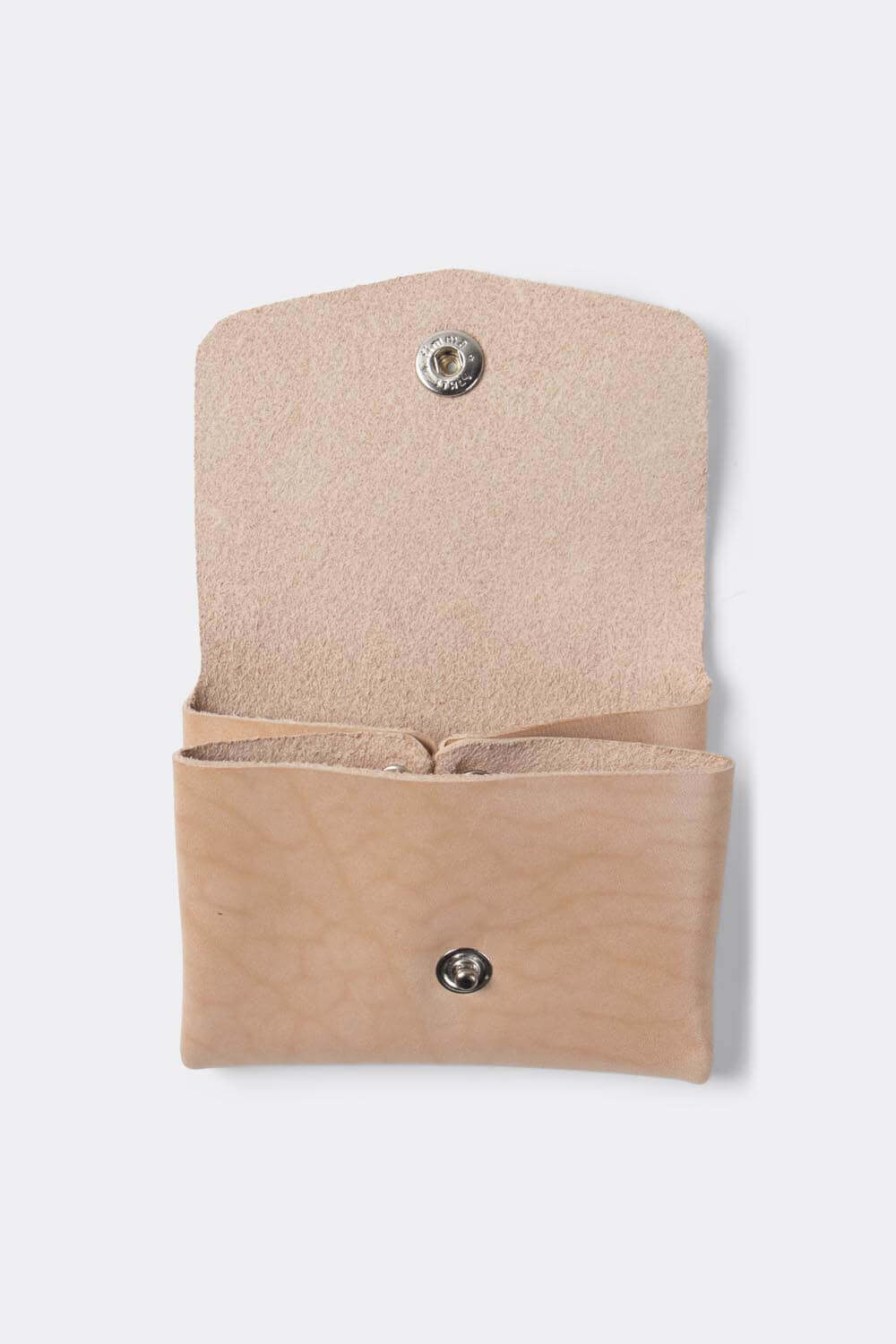 Pocket wallet, can hold cards, bills and coins (natural vegetan leather) - Duke & Sons Leather