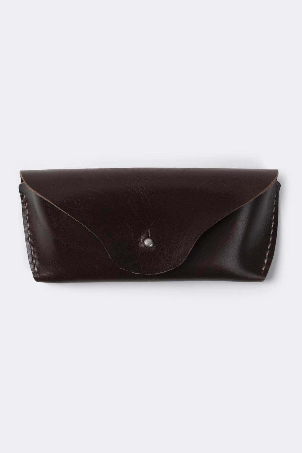 Glasses | sunglasses case, brown color, vegetable tanned leather. - Duke & Sons Leather