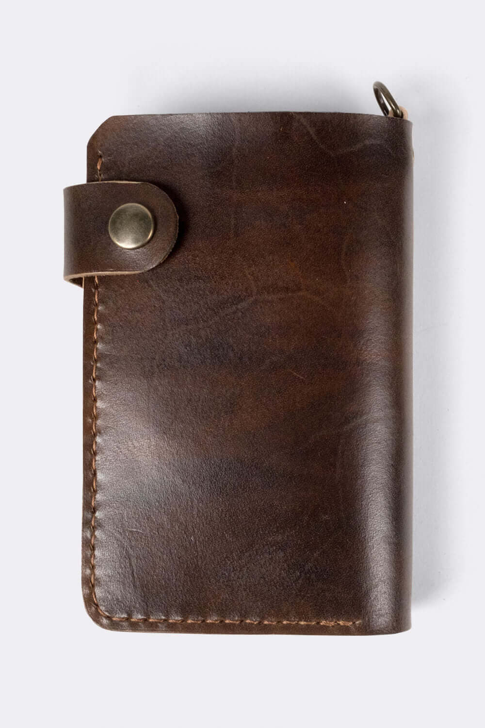 Wallet, with custom made leatherwork and bronze chain. - Duke & Sons Leather